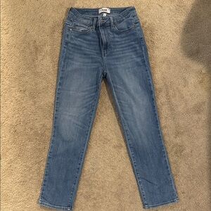 PAIGE Blue Ankle Cropped Jeans